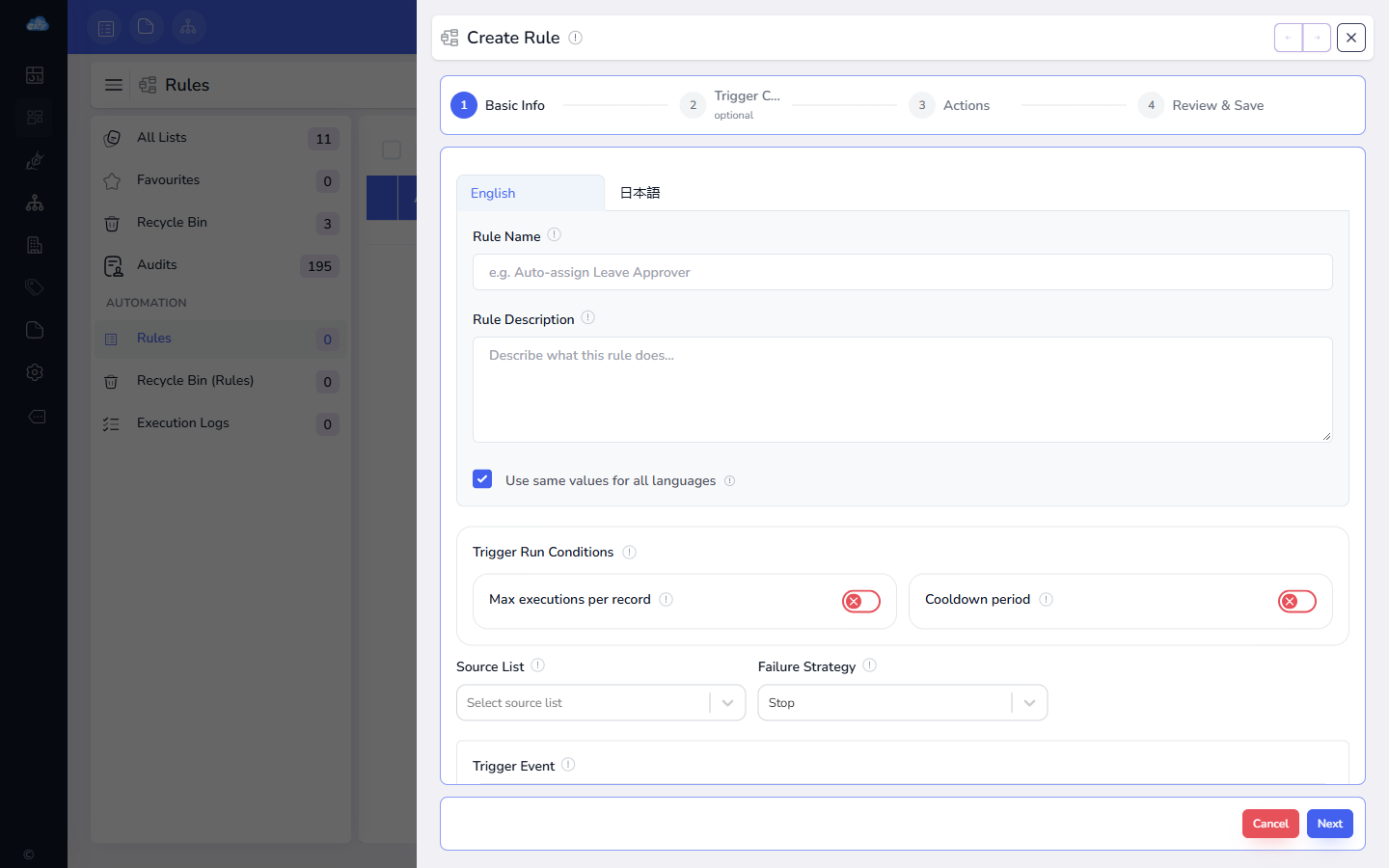 Build a workflow