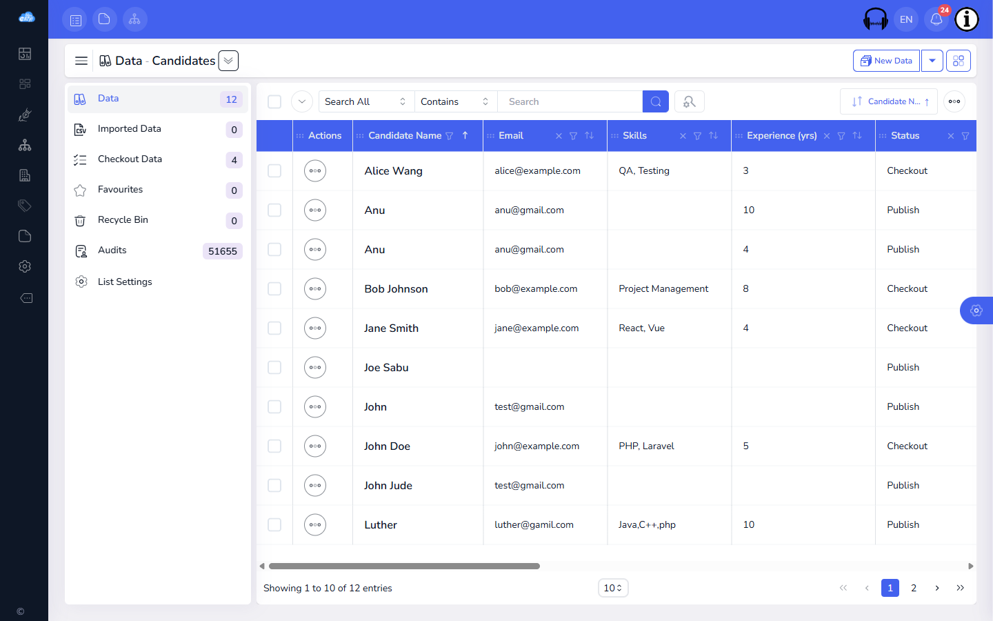 Metadata & indexing