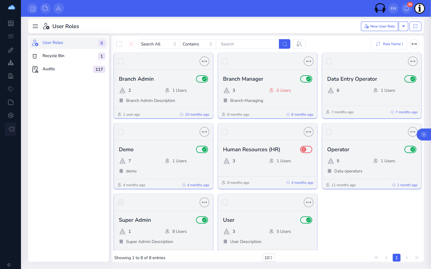 Roles & permissions